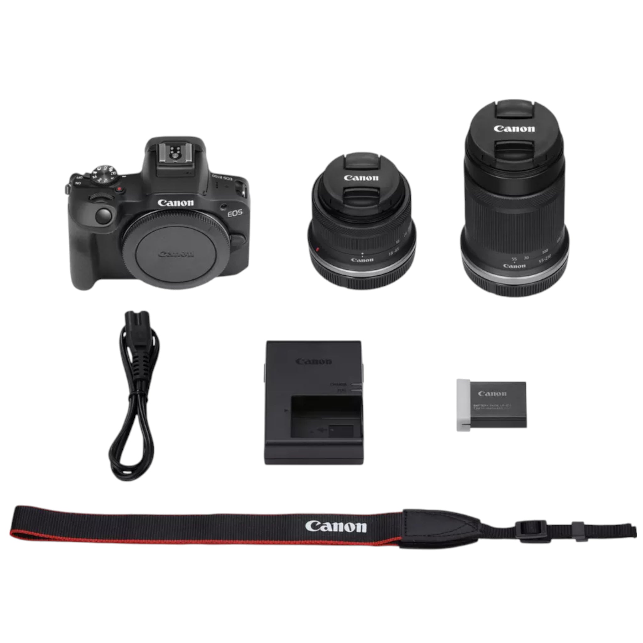 Canon OFFER: Eos R100 Mirrorless Camera Twin Lens Kit (RF-S 18-45 & RF 75-300mm lens)