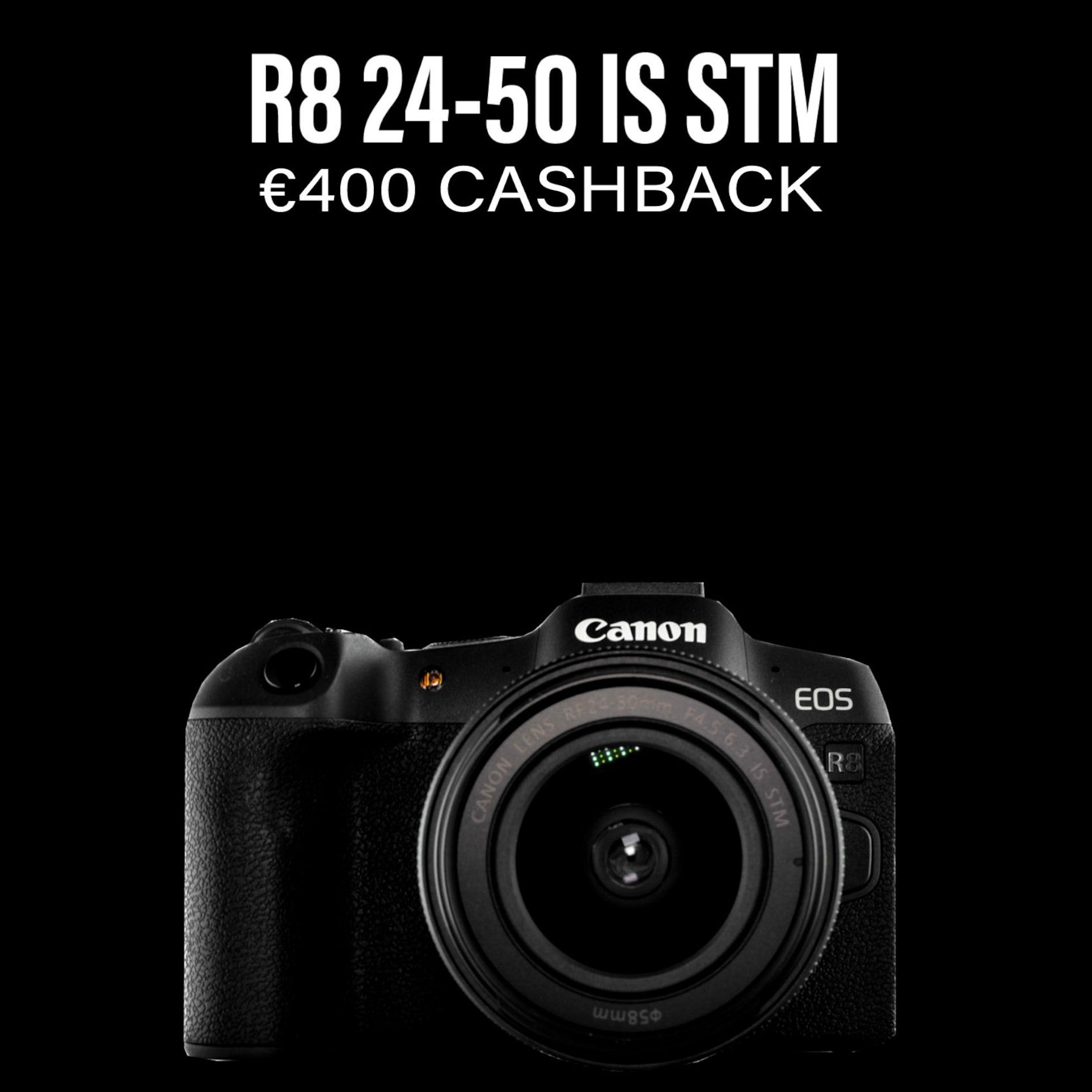 CASHBACK OFFER: Canon Eos R8 Mirrorless Dslr Camera & 24-50mm IS STM lens SAVE €400