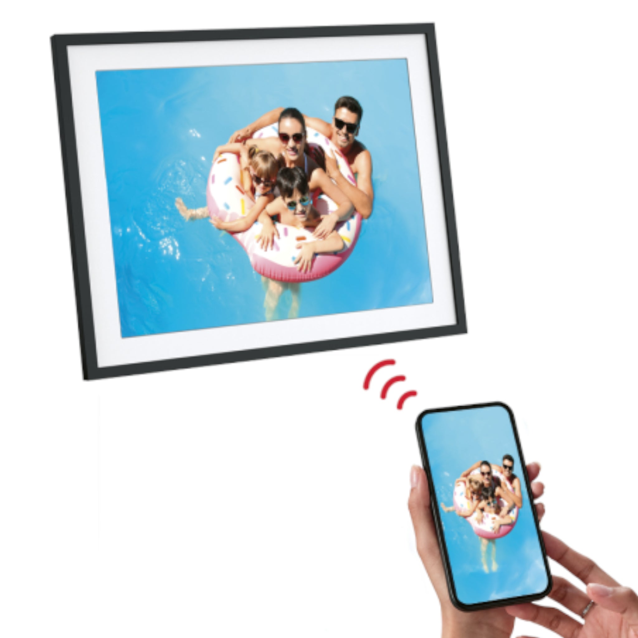 BLACK FRIDAY OFFER: Agfa 17” apf 1700 wifi Digital Photo Frame (Black)