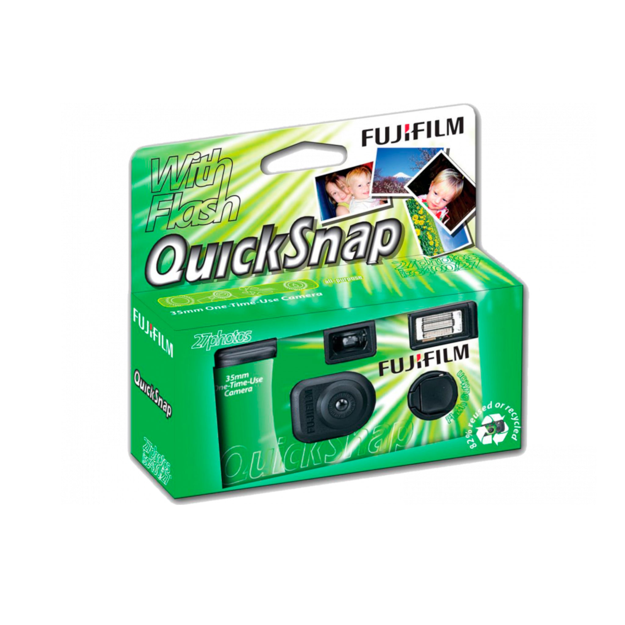 Fujifilm 35mm Film Disposable Camera (Green-Black)