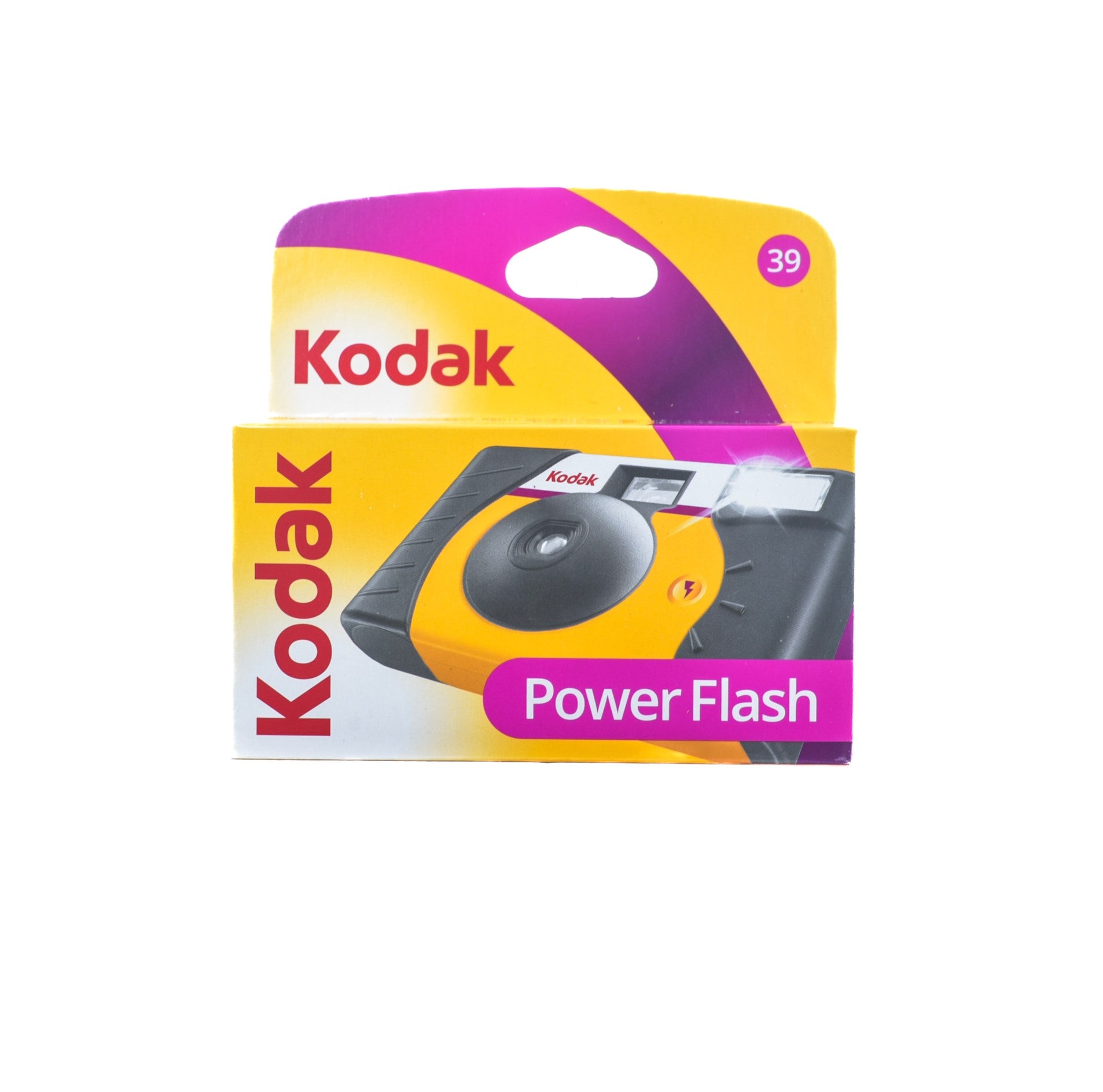 Kodak Powerflash 35mm Film Disposable Camera 39 exposures (Yellow)