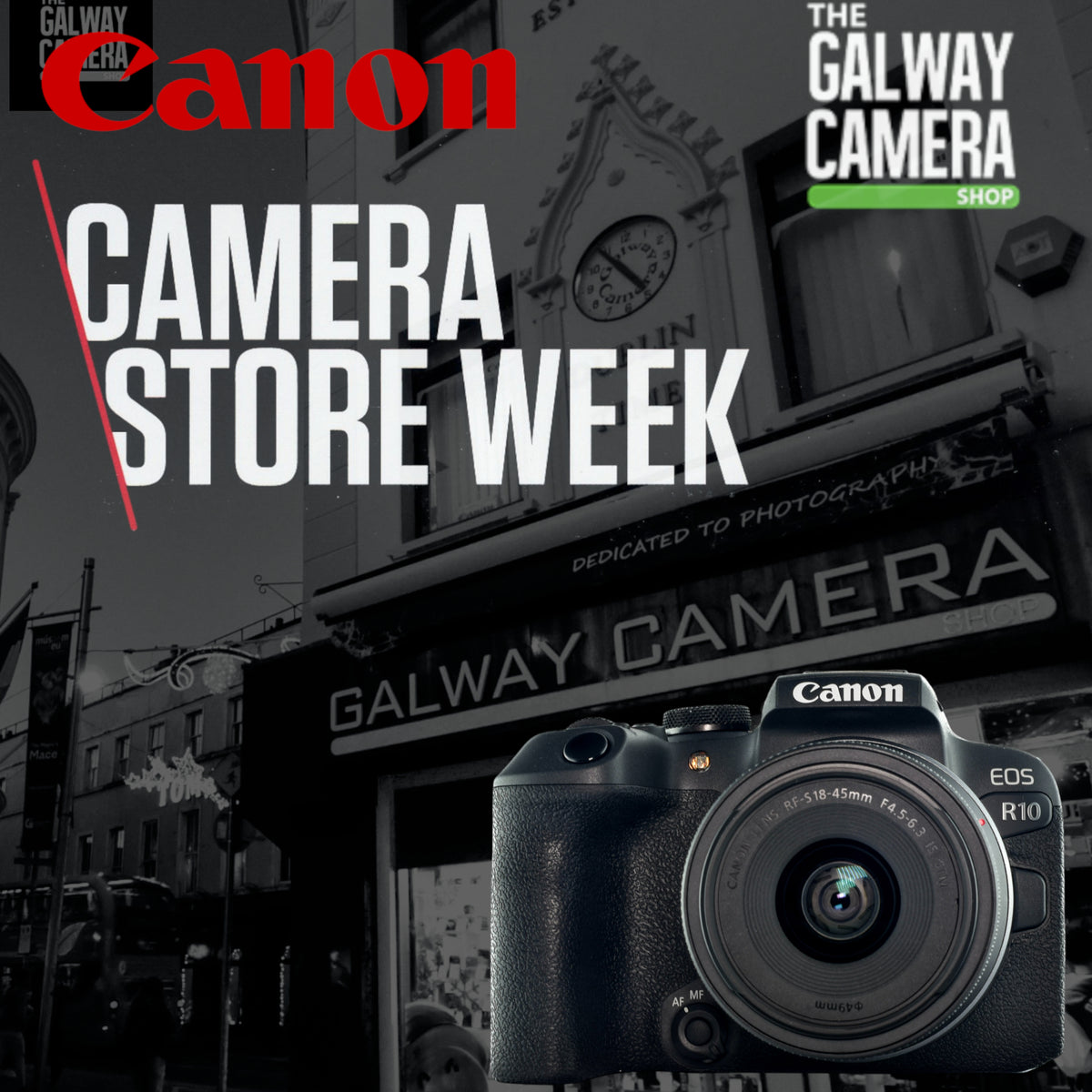 Canon OFFER: Eos R10 Mirrorless Camera & 18-45mm IS STM lens