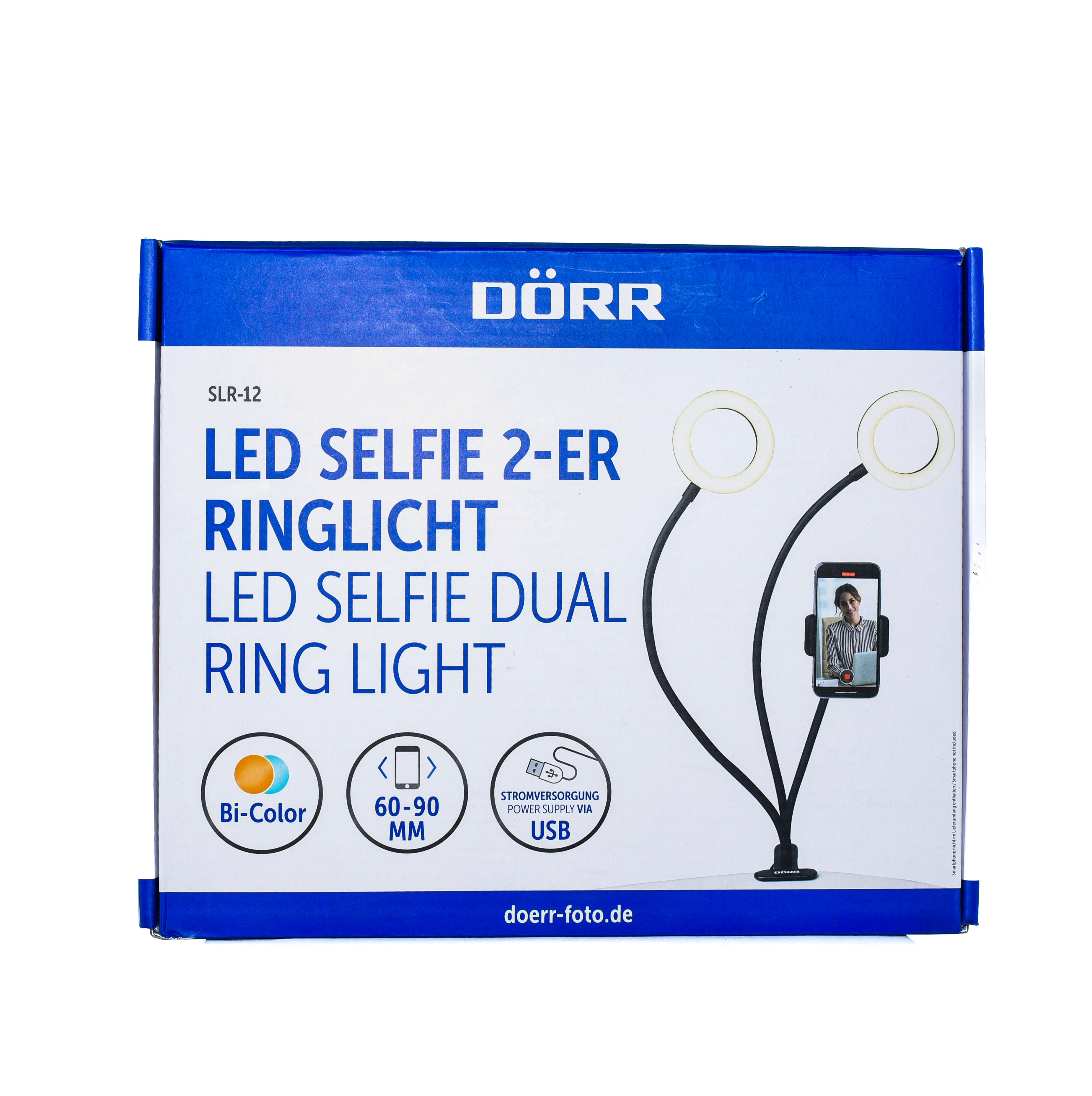 Dorr LED Selfie 2-ER Ringlight SLR-12 Bi-Colour