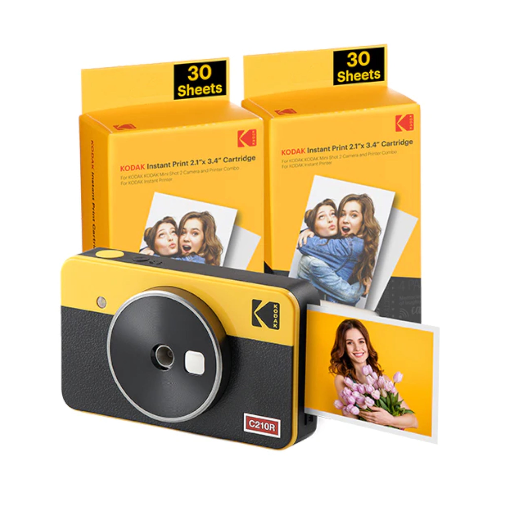 Kodak Mini Shot 2 Retro Instant Camera & 60 Sheets Bundle