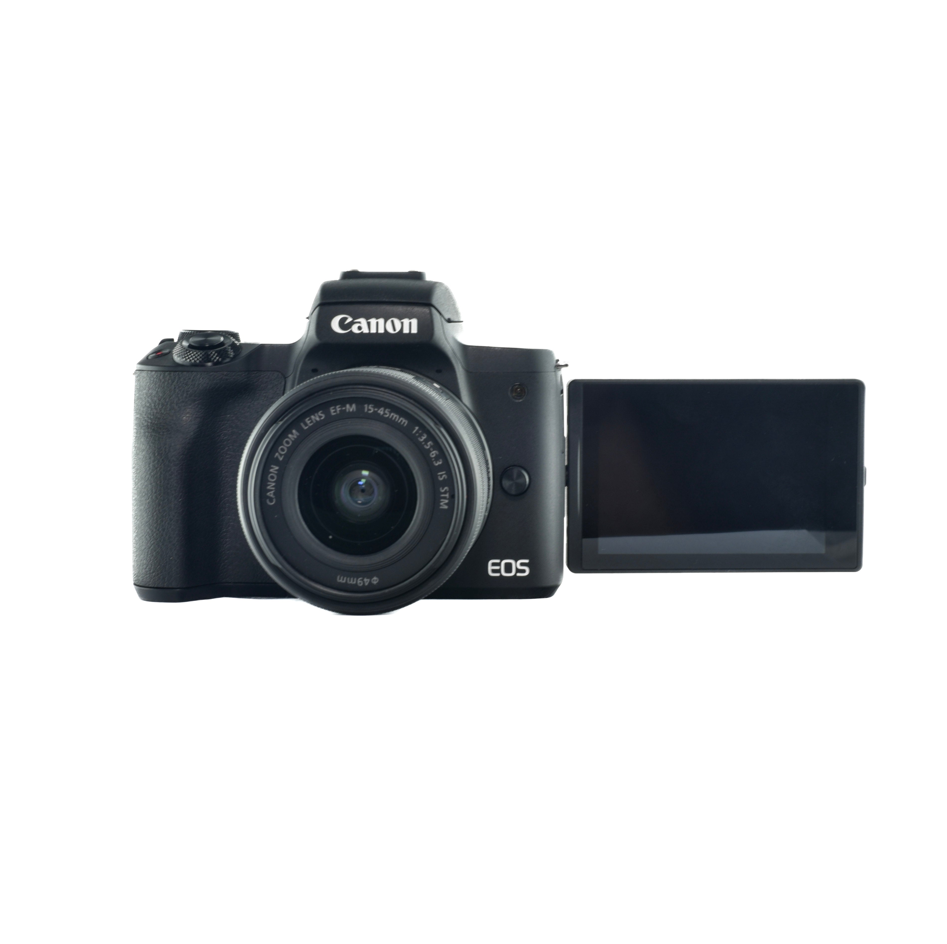 Canon Eos M50 mk ii Mirrorless Dslr Camera Twin Lens Kit
