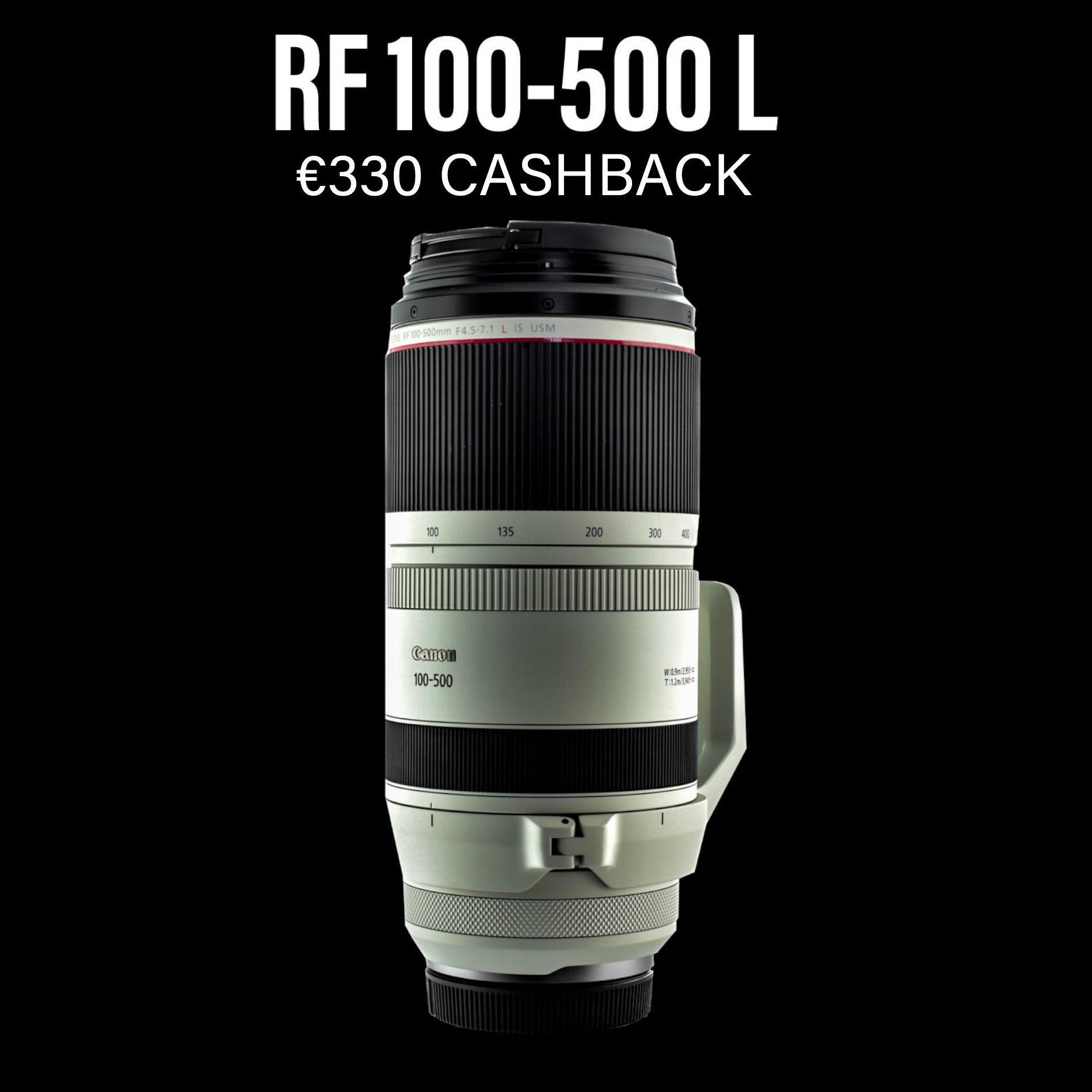 Canon RF 100-500mm f 4.5-7.1L IS USM lens