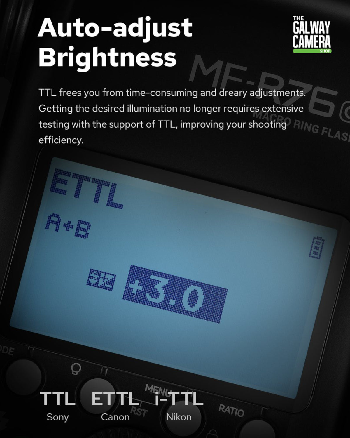 GoDox MF-R76C TTL Macro Ring Flash (Canon Compatible)