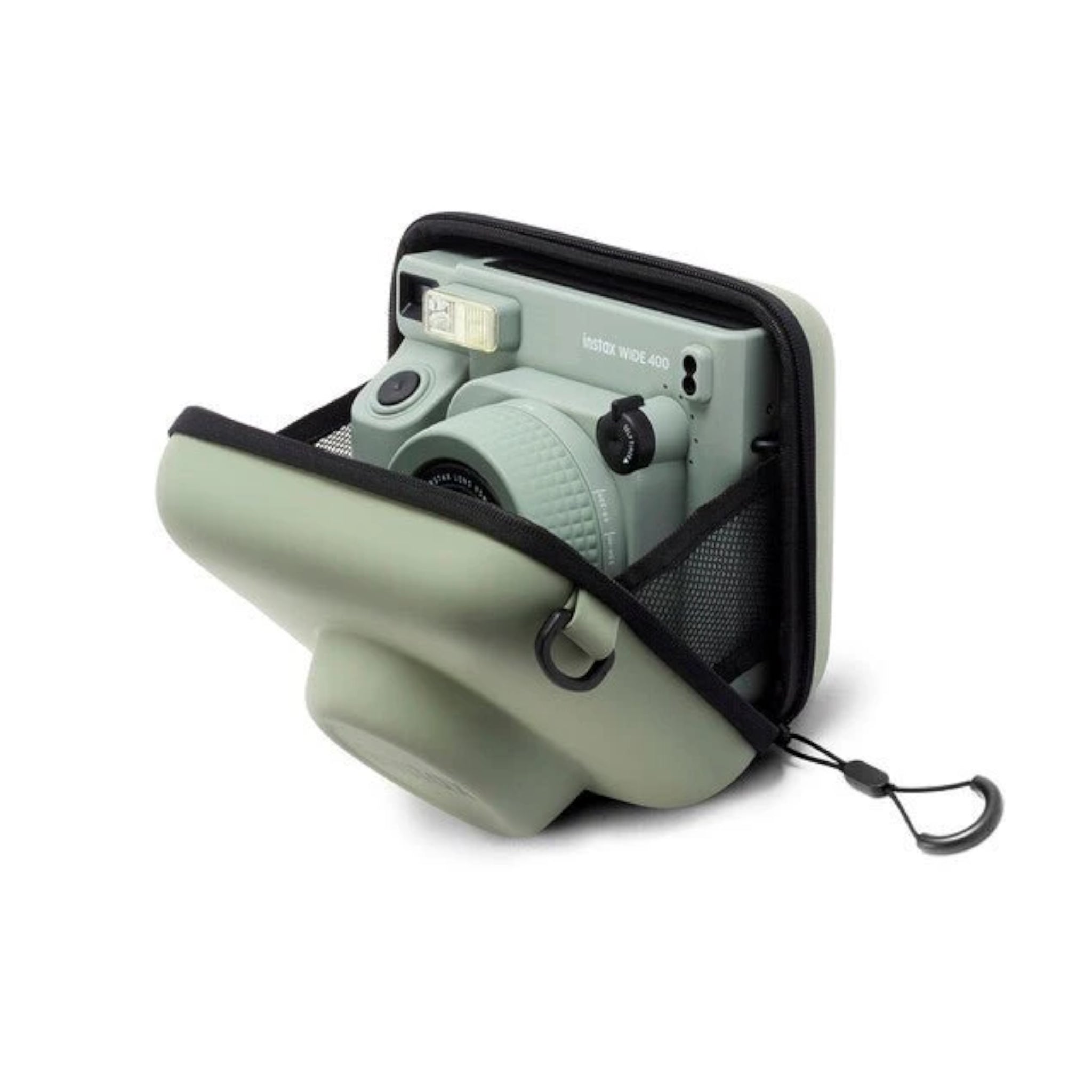 Lebakort Custodia Rigida Per Fujifilm Instax Wide 400 E Wide 300 – Protezione Antiturto In EVA E Nylon, Verde Esercito