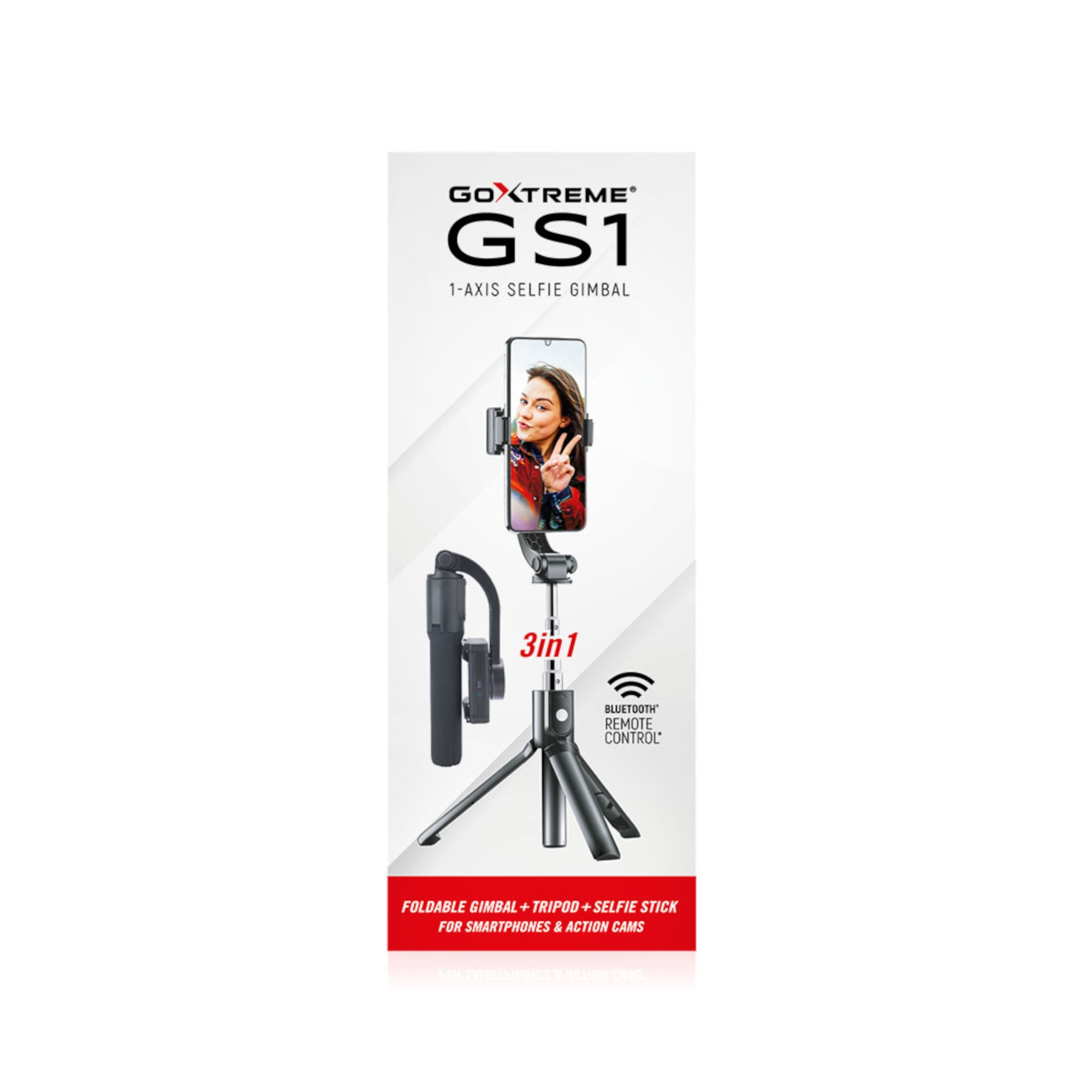 GoXtreme GS1 Selfie Stick/Gimbal/Tripod