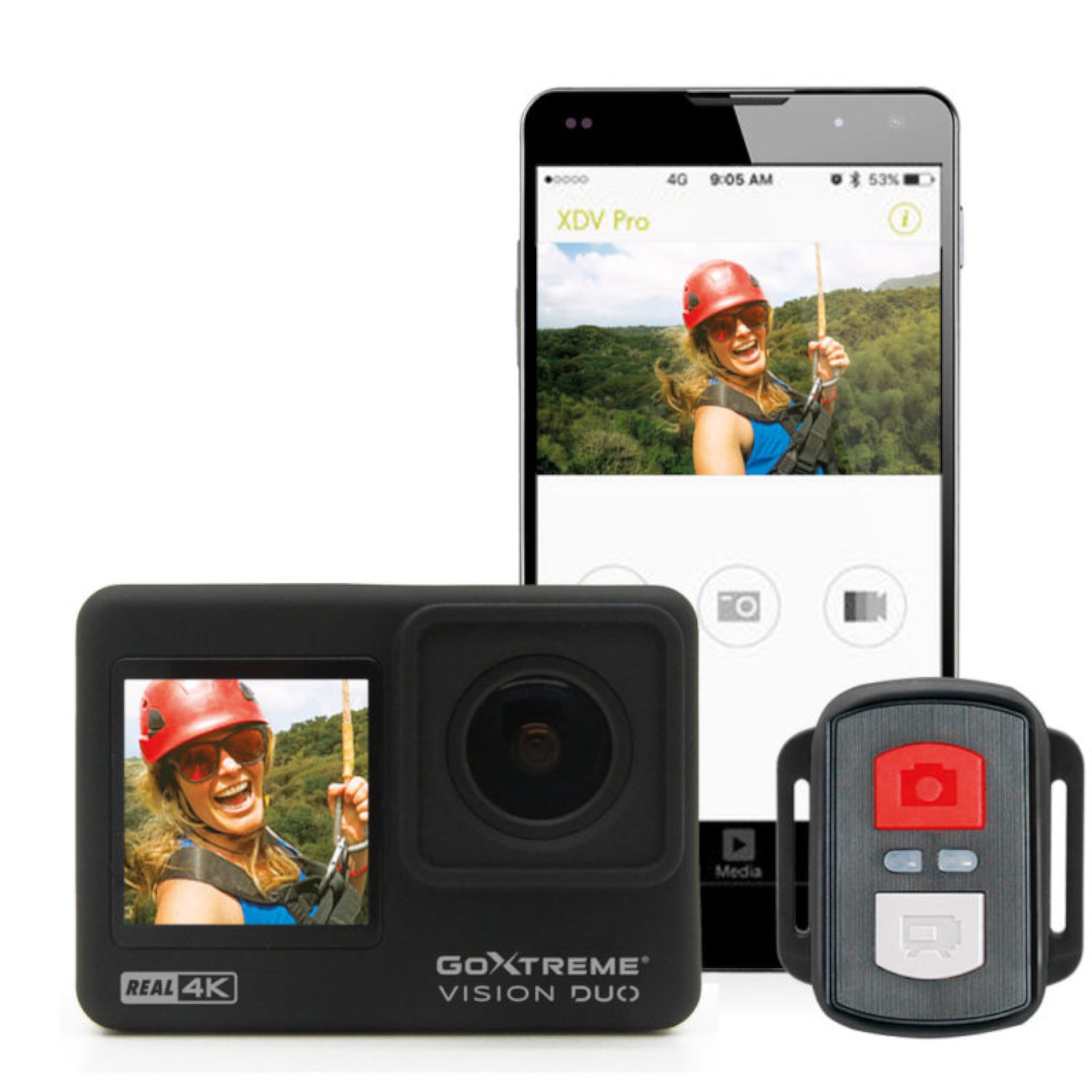 GoXtreme Vision Duo Action Camera (Silver)