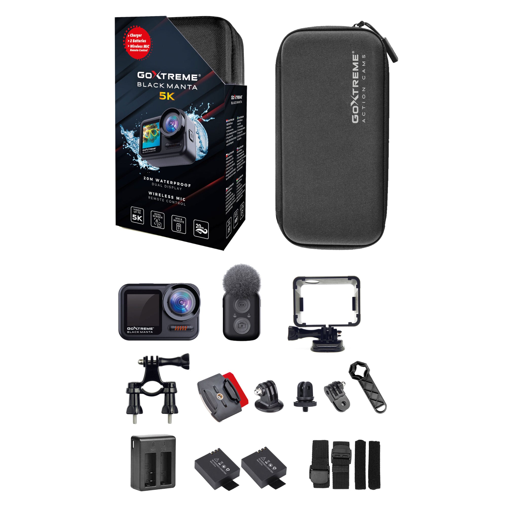 GoXtreme Black Manta 5k Action Camera (Black)