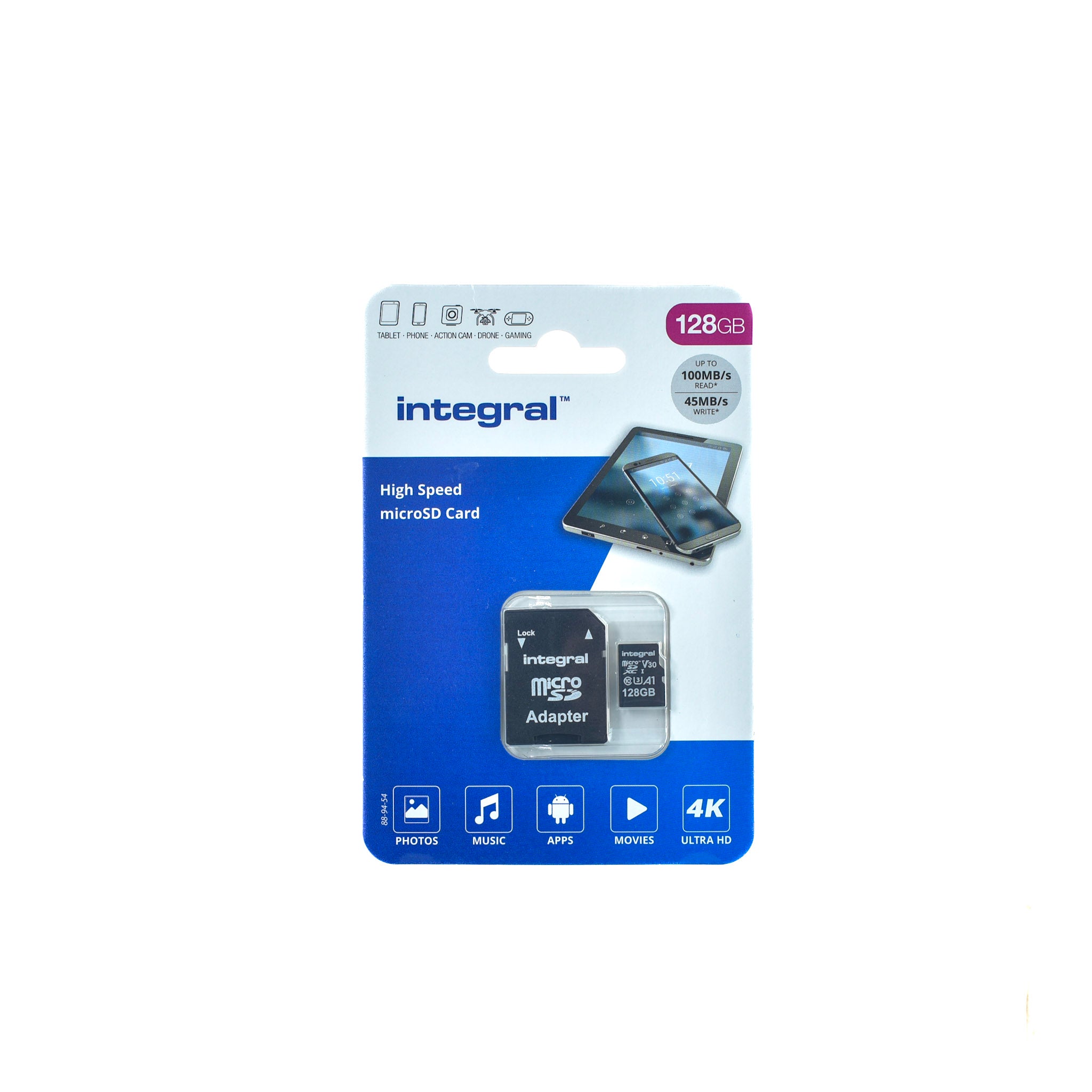 Integral 128 GB Micro SDXC High Speed Card