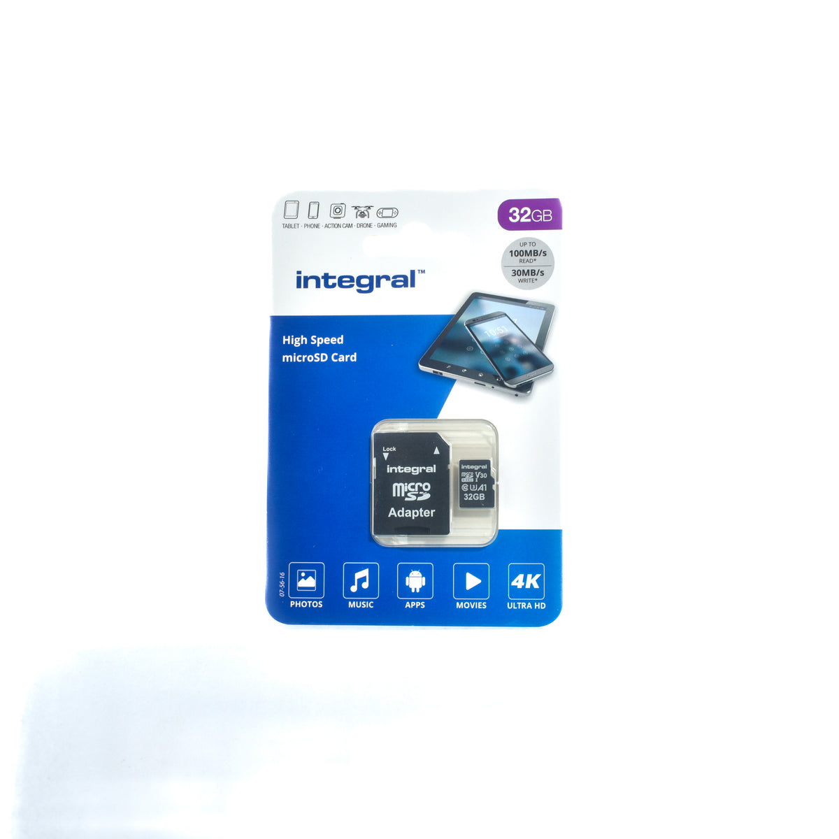 Integrated Memory Card Integral 32 GB Micro SDHC High Speed Card