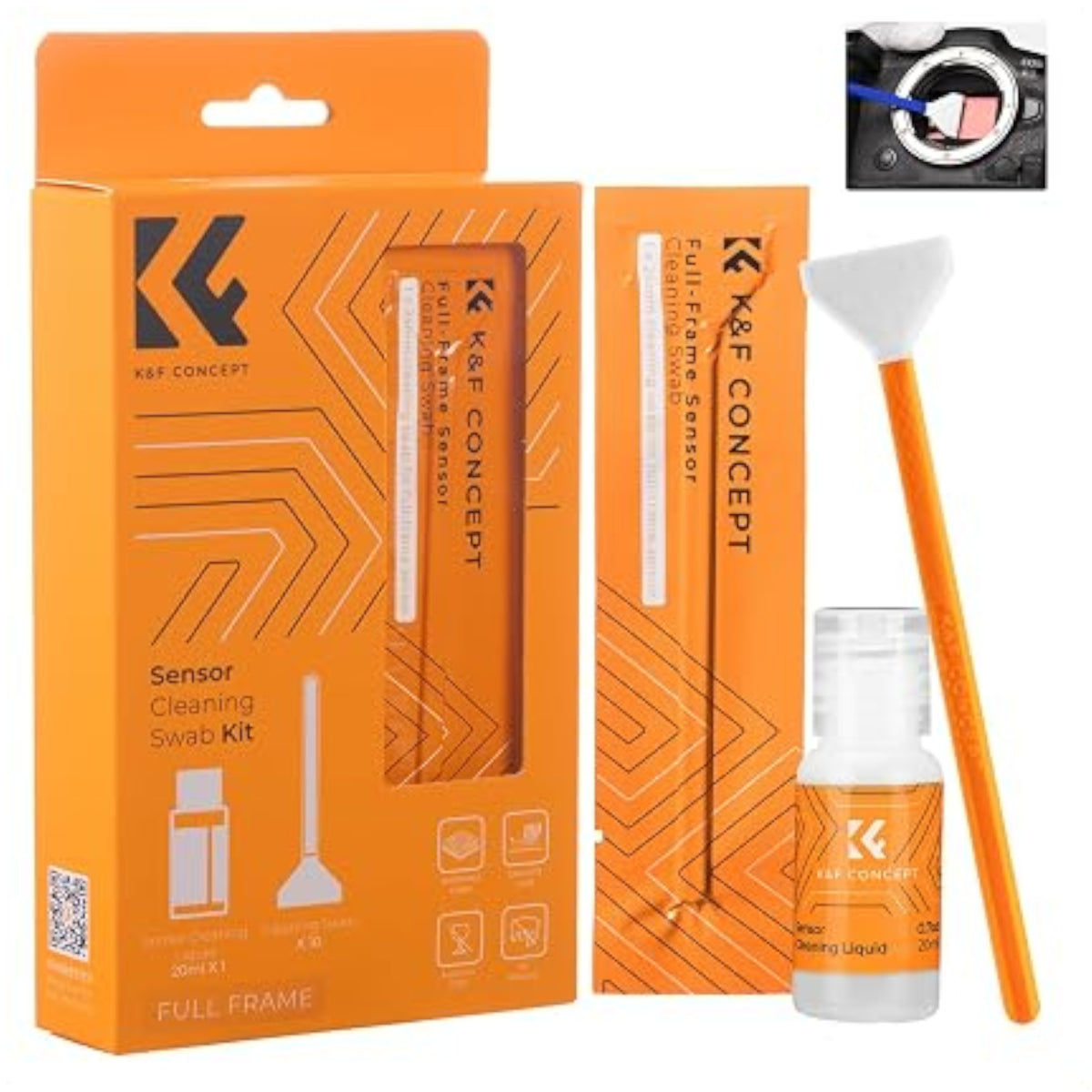 K&F Concept Full Frame Double Tipped Sensor Cleaning Swab Kit