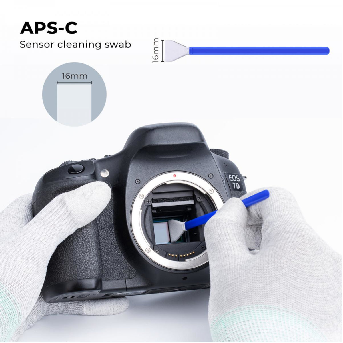 K&F Concept APS-C Double Tipped Sensor Cleaning Swab Kit