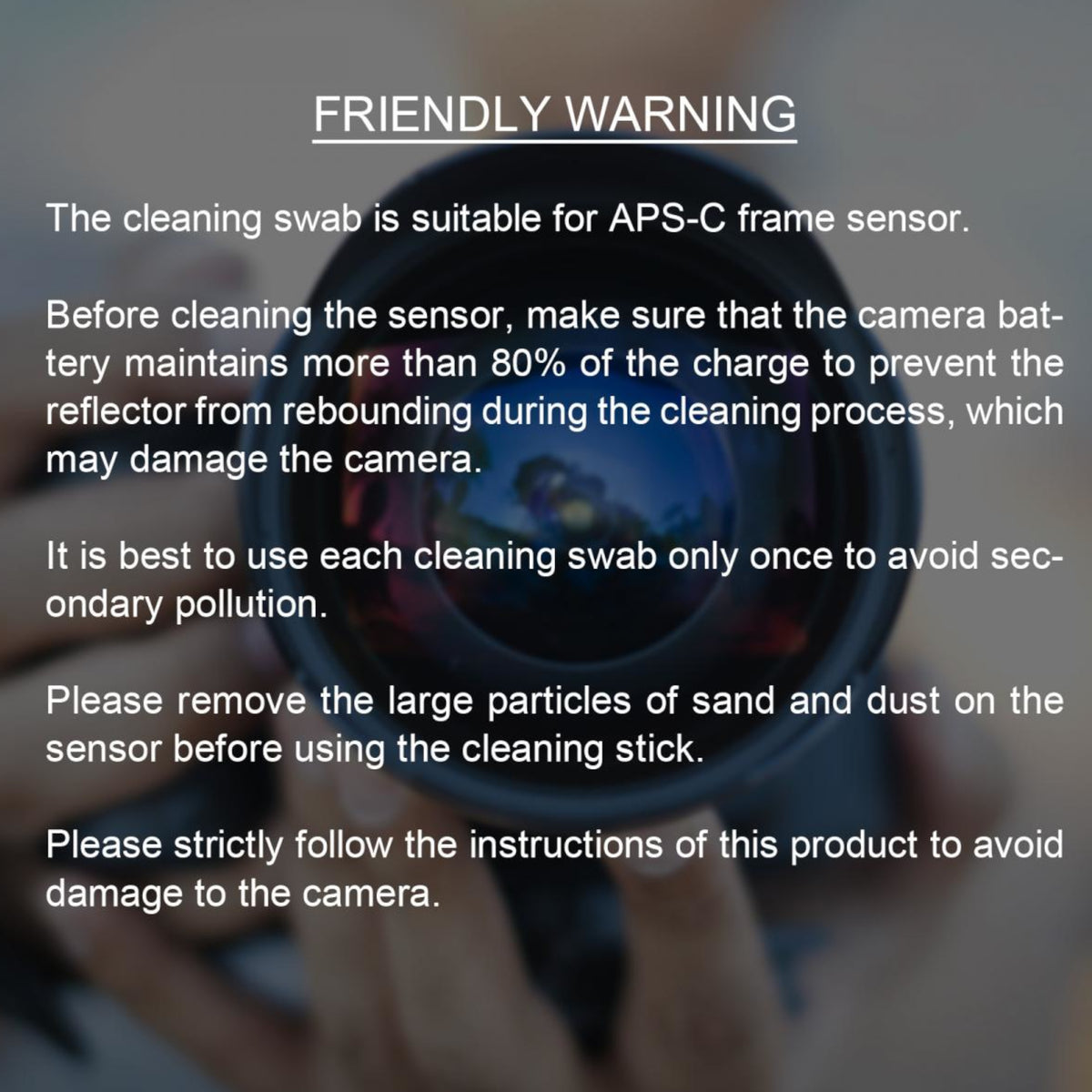K&F Concept APS-C Double Tipped Sensor Cleaning Swab Kit