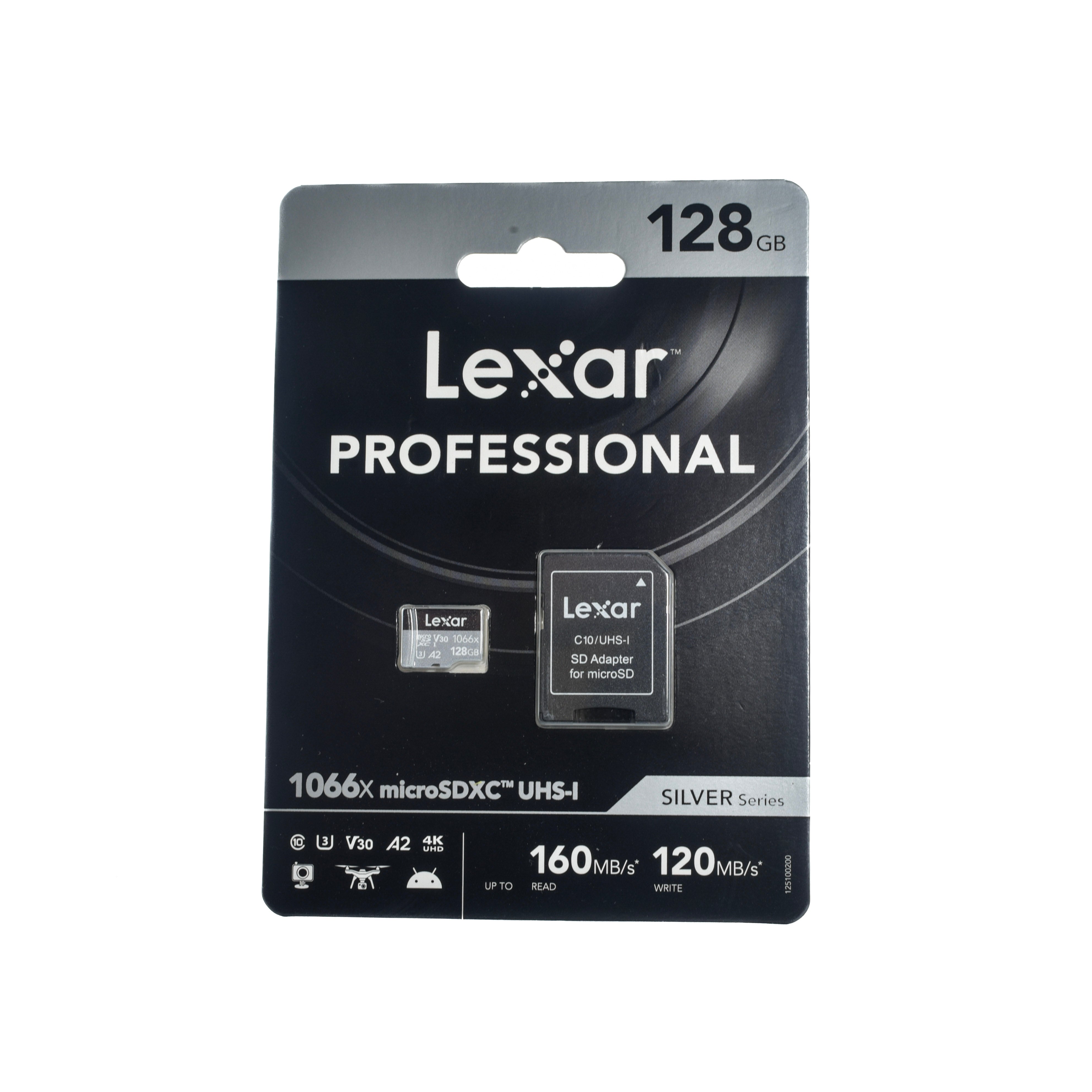 Lexar 128 GB Micro SDXC Card Professional UHS-1 (Silver Series)