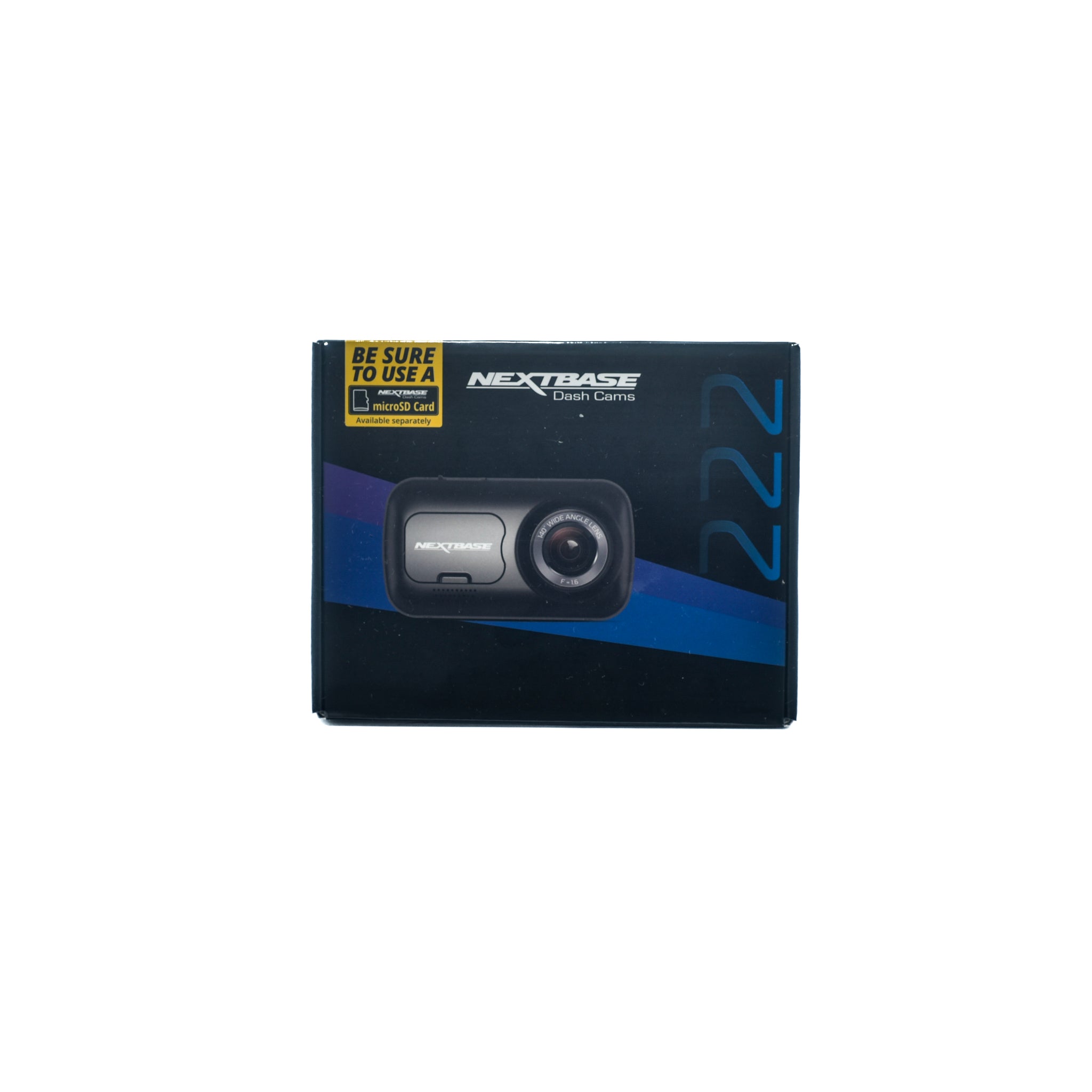 NextBase 222 Wide Angle Dash Cam (Black)