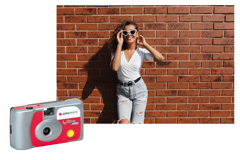Agfa Photo LeBox 35mm Film Disposable Camera (Red)