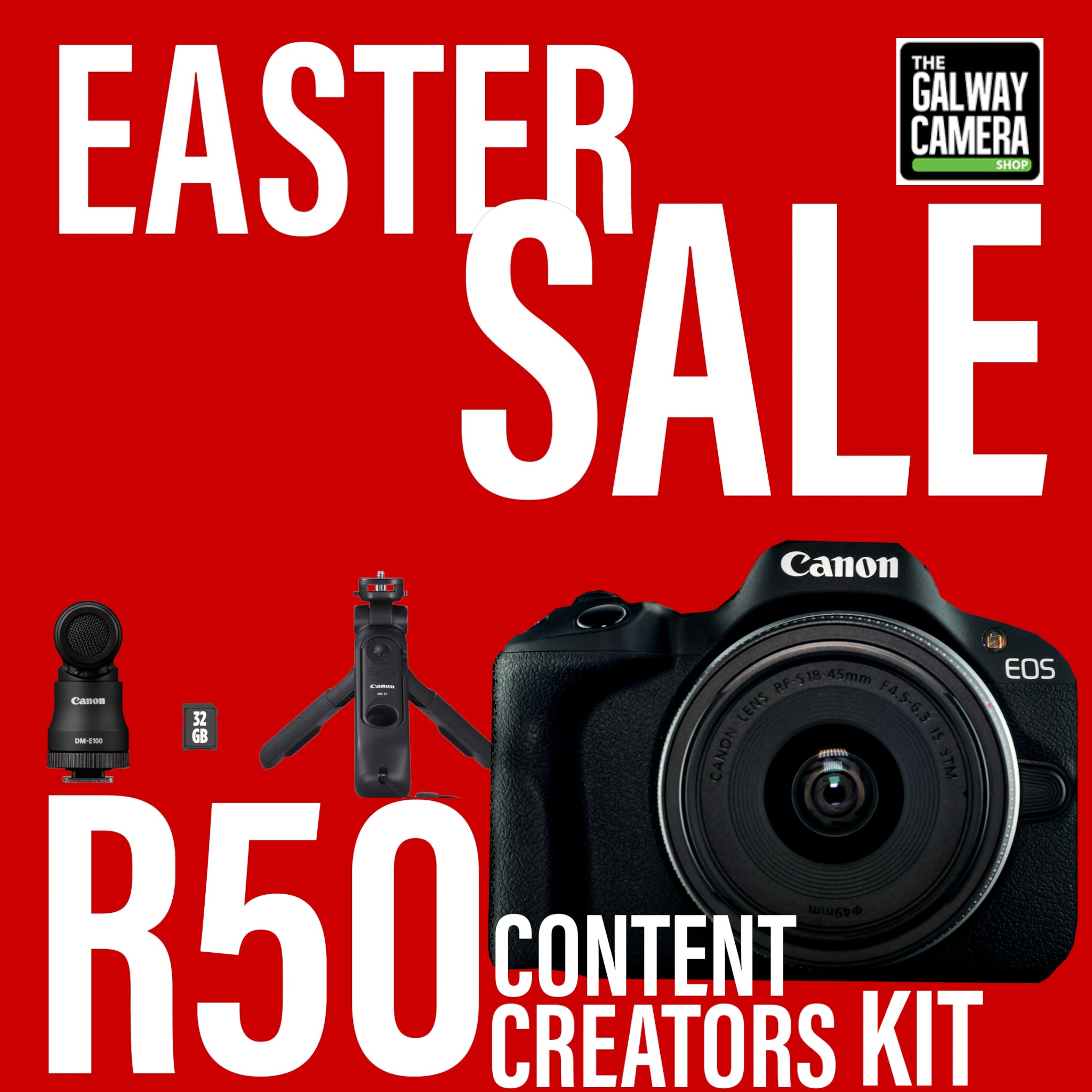 Canon OFFER: Eos R50 Mirrorless Content Creator Kit