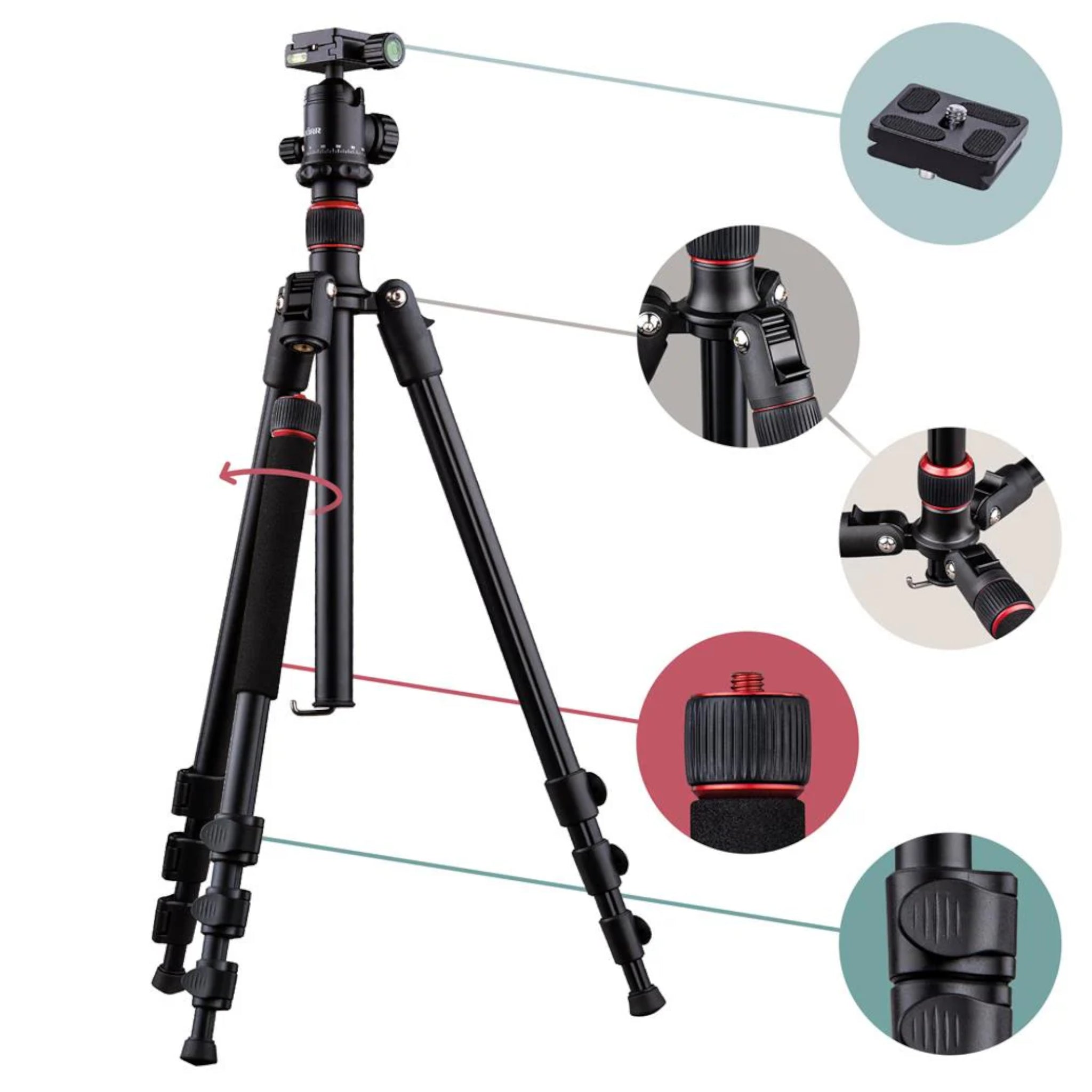 Dorr Pro Black PB-165 Tripod
