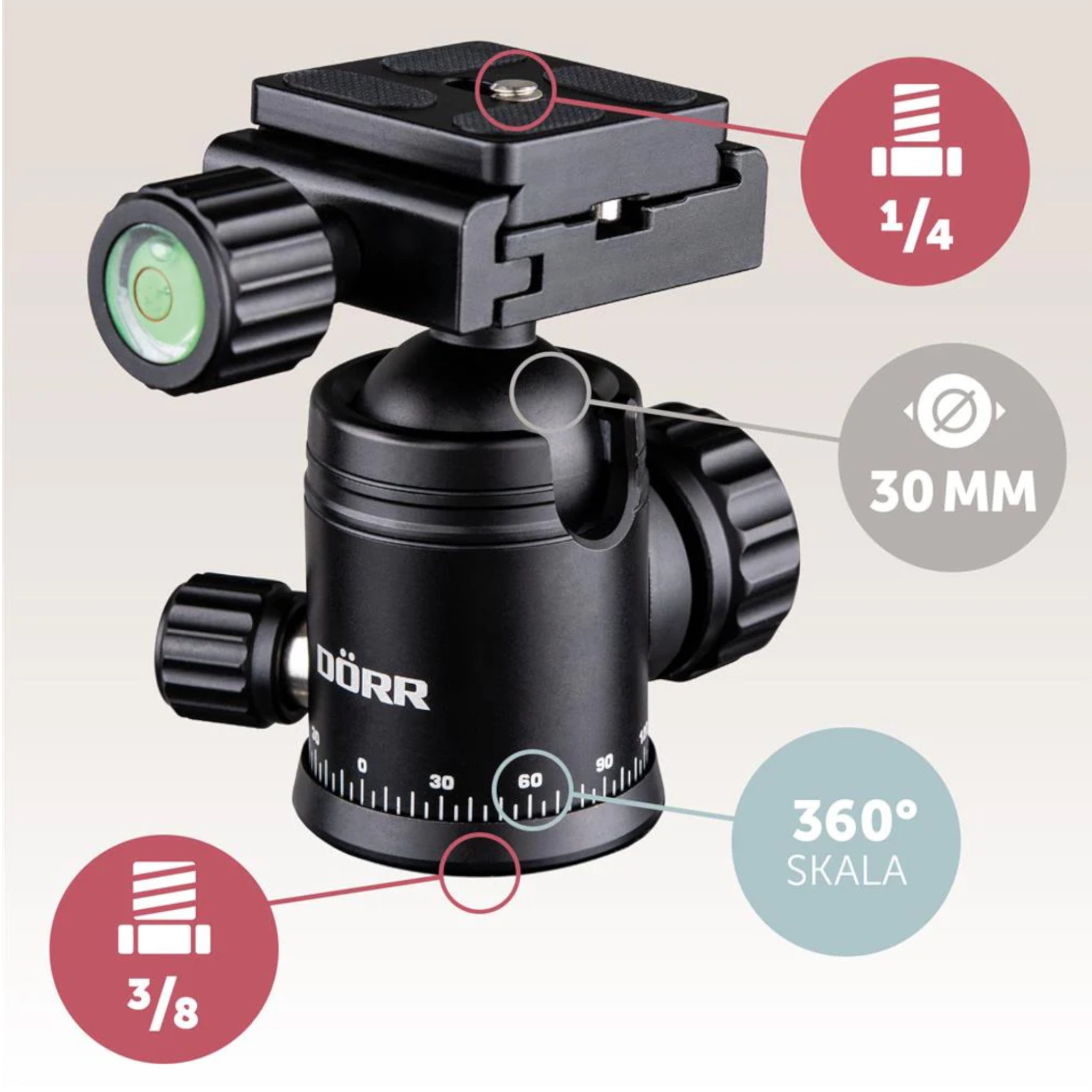 Dorr Pro Black PB-165 Tripod