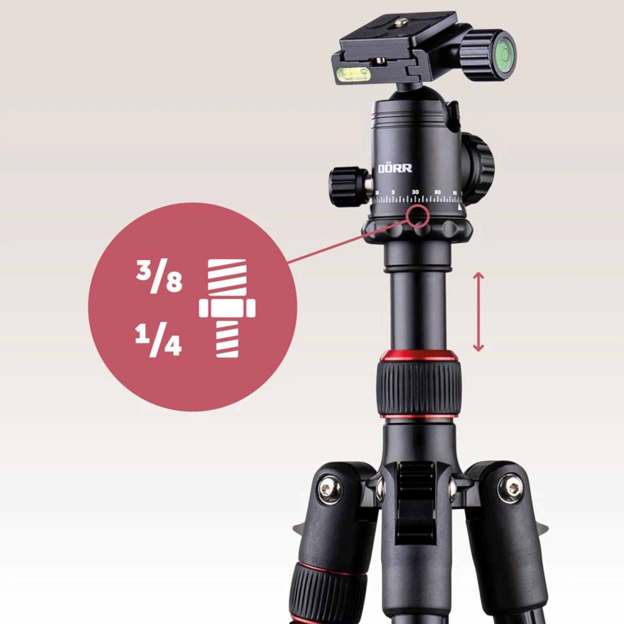 Dorr Pro Black PB-165 Tripod