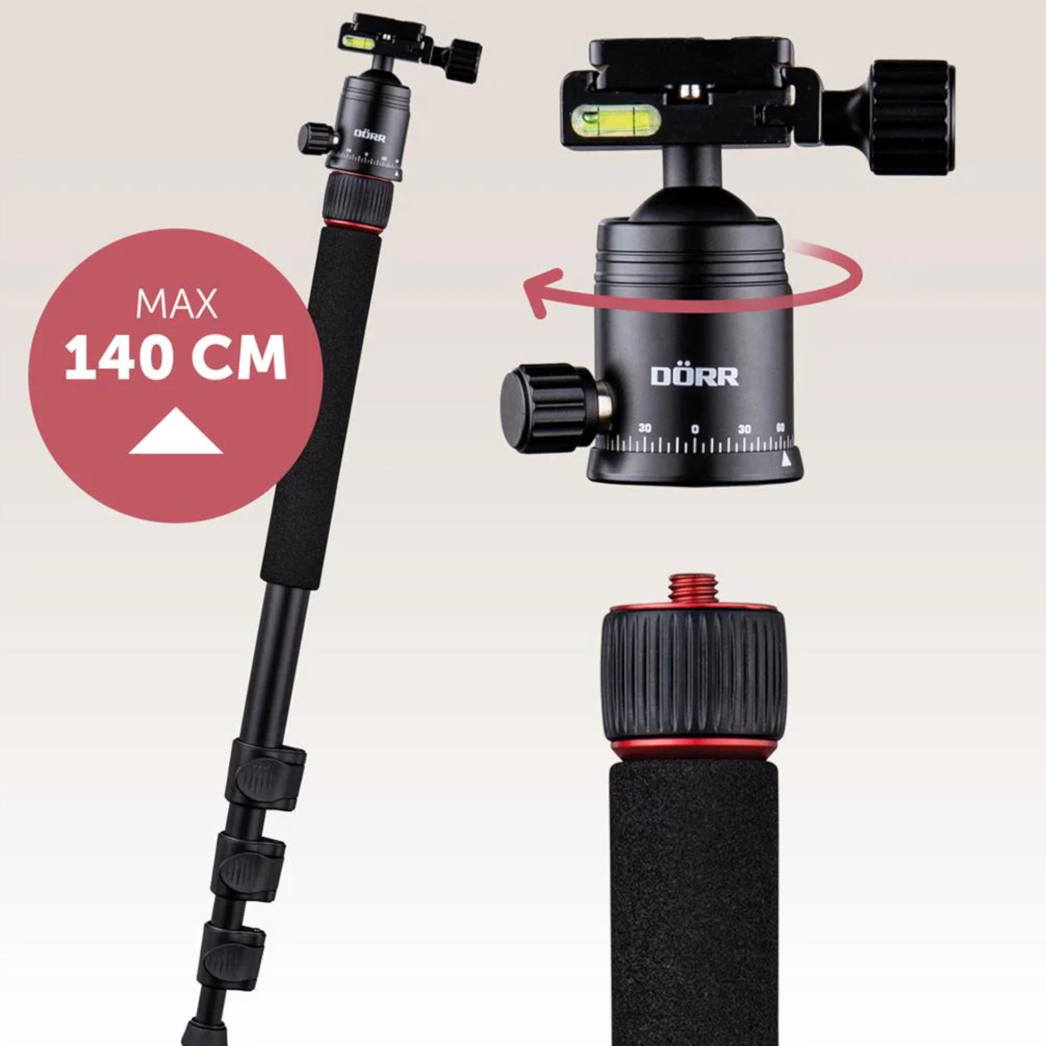 Dorr Pro Black PB-165 Tripod