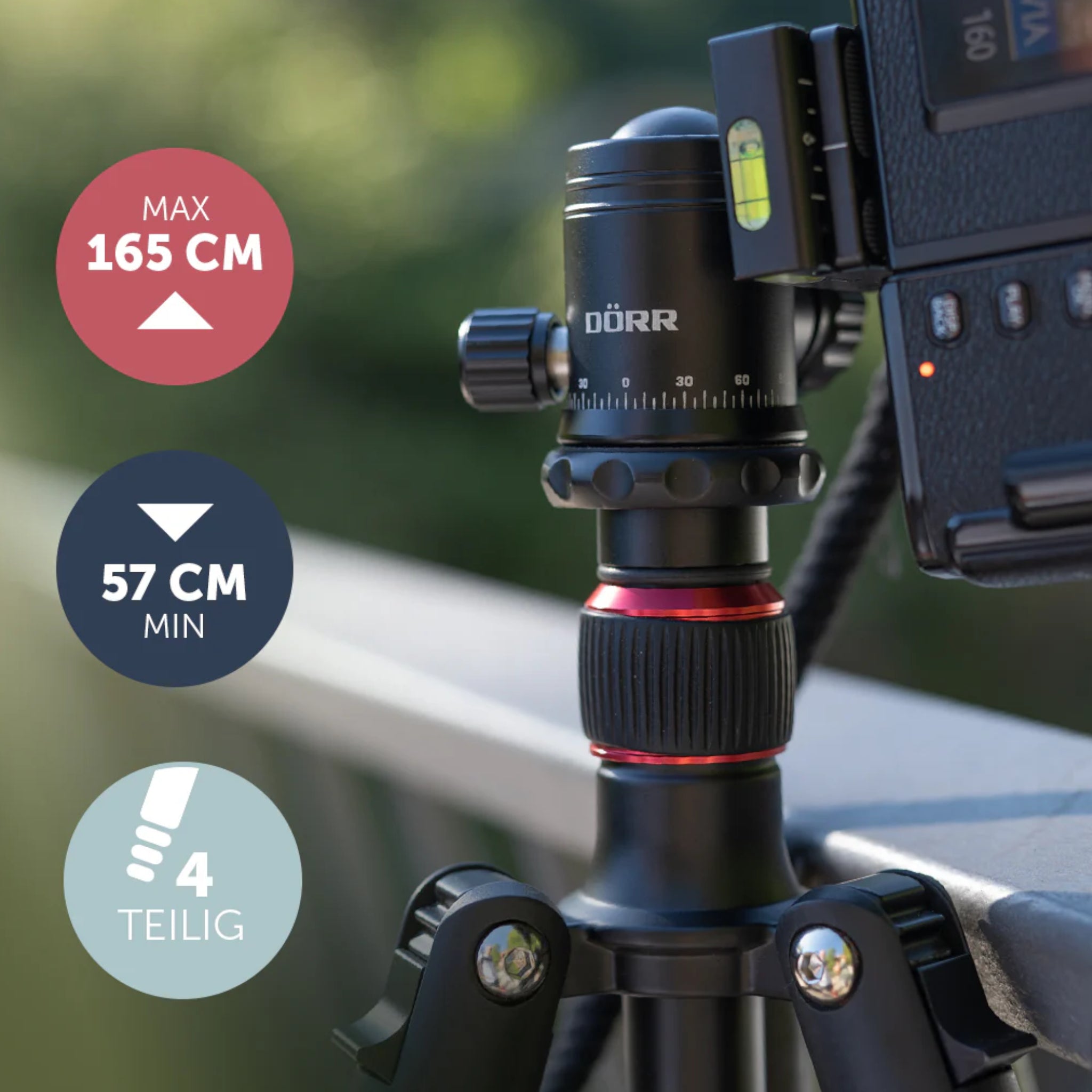 Dorr Pro Black PB-165 Tripod