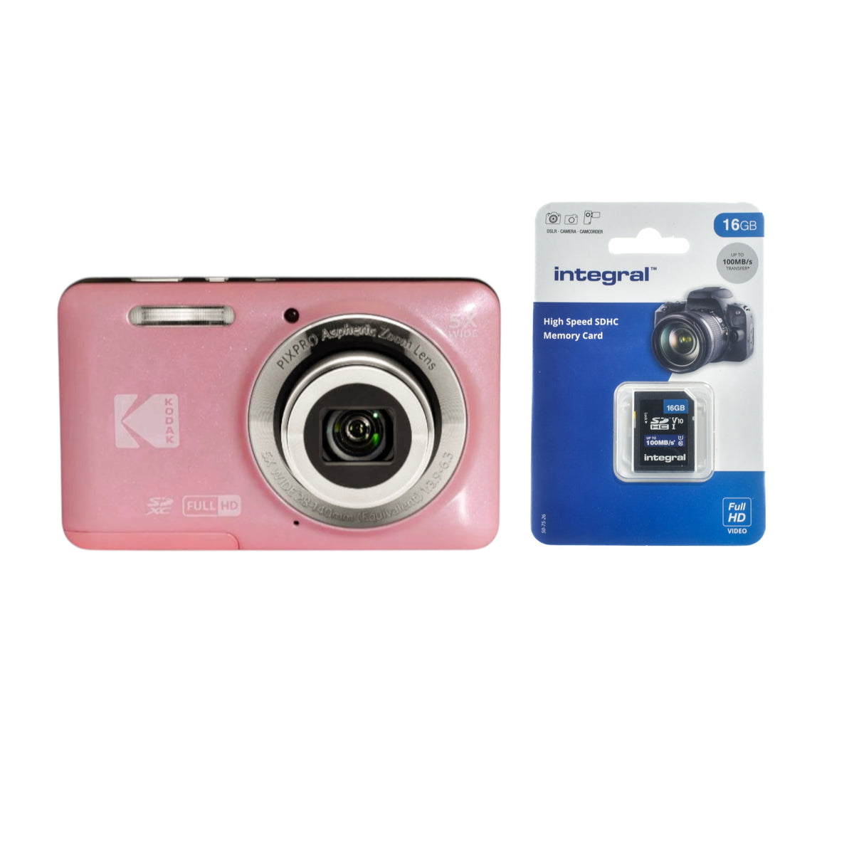 Kodak PixPro FZ55 Compact Camera + 16GB SD Card
