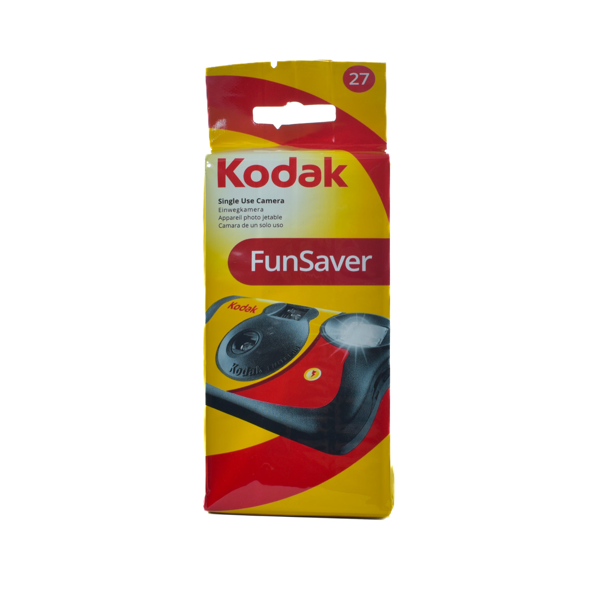 Kodak Funsaver 35mm Film Disposable Camera 27 exposures (Yellow)
