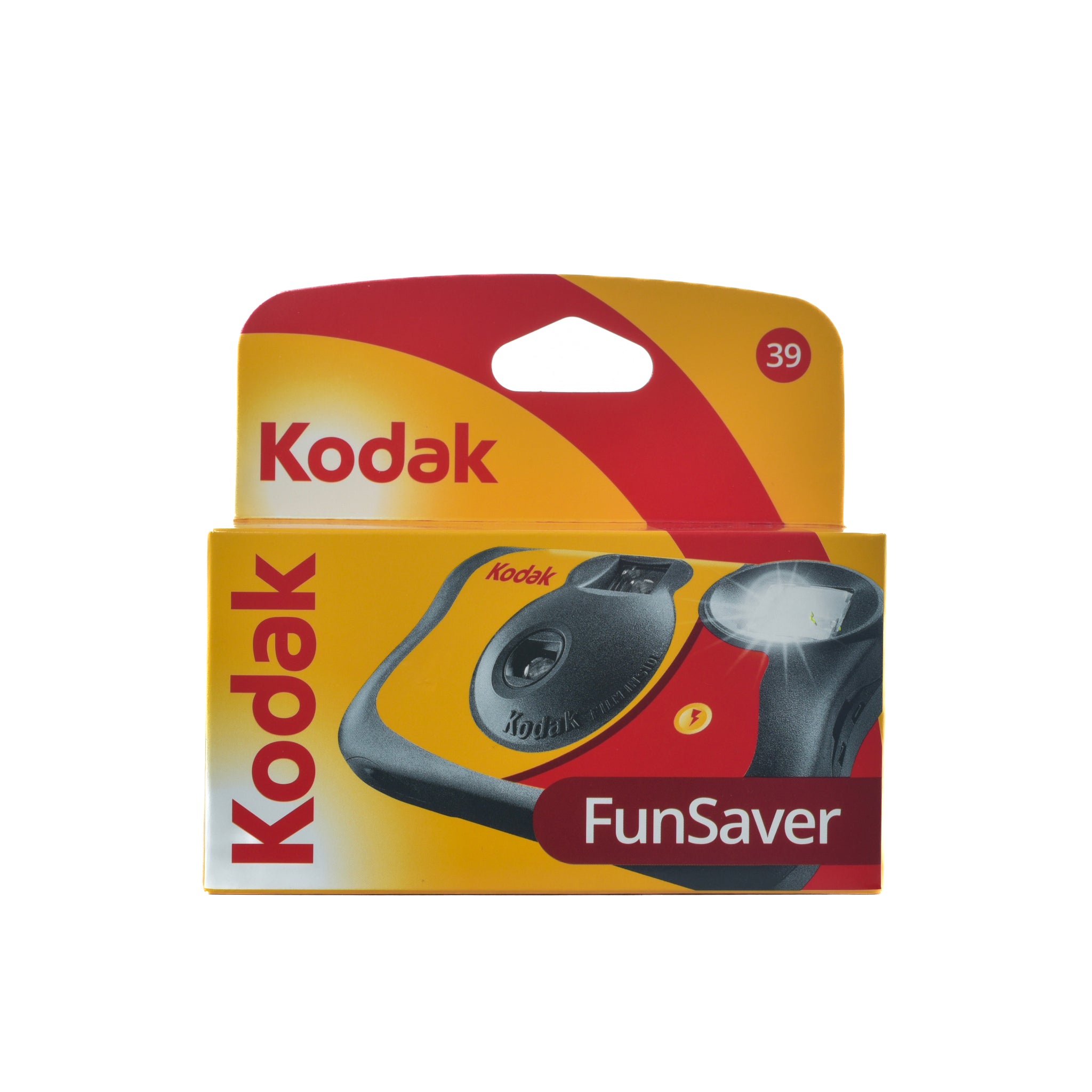Kodak Funsaver 35mm Film Disposable Camera 39 exposures (Yellow)