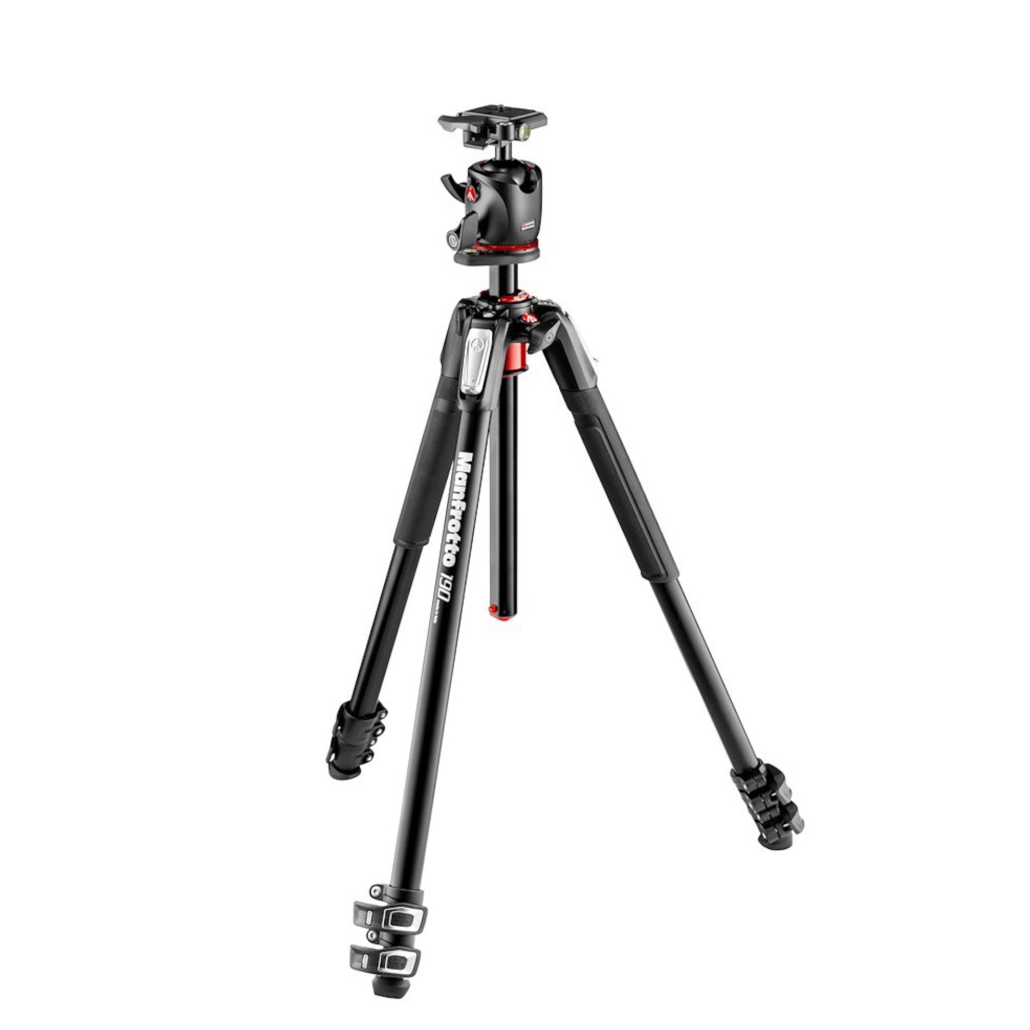Manfrotto 190 Aluminium 3-Section Tripod and XPRO Ball Head