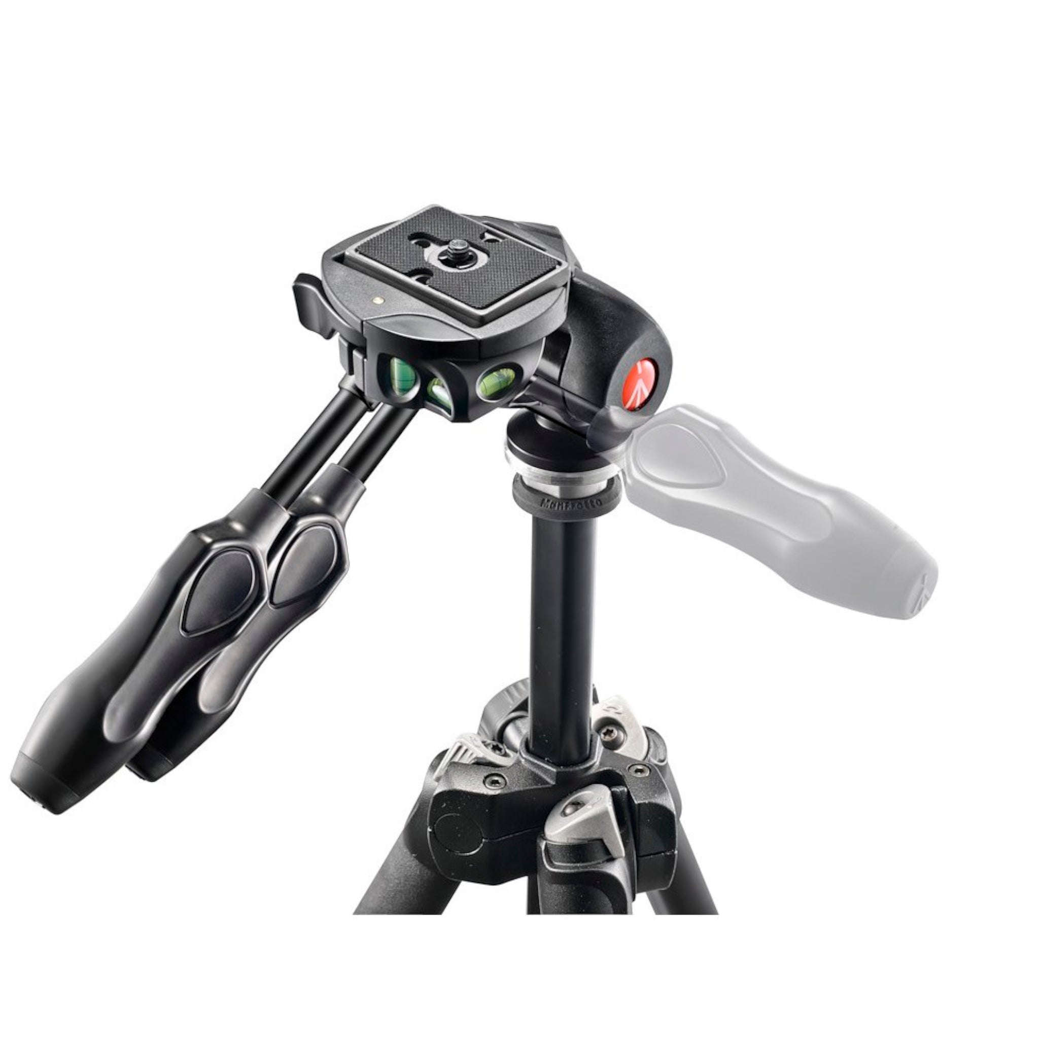 Manfrotto 3-Way Tripod Head with Compact Foldable Handles (290 series)