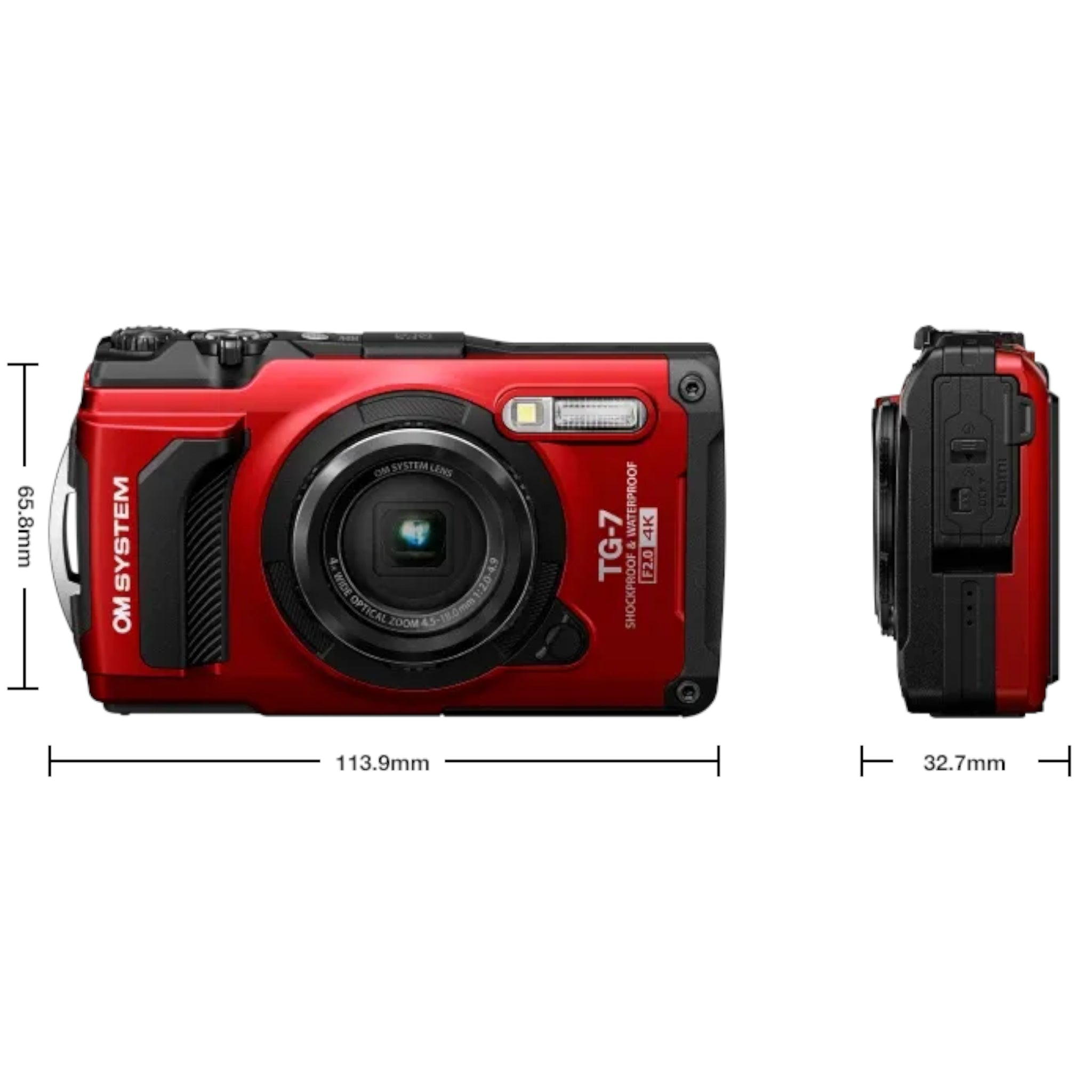 Olympus Tough TG-7 OM System Compact Waterproof Action