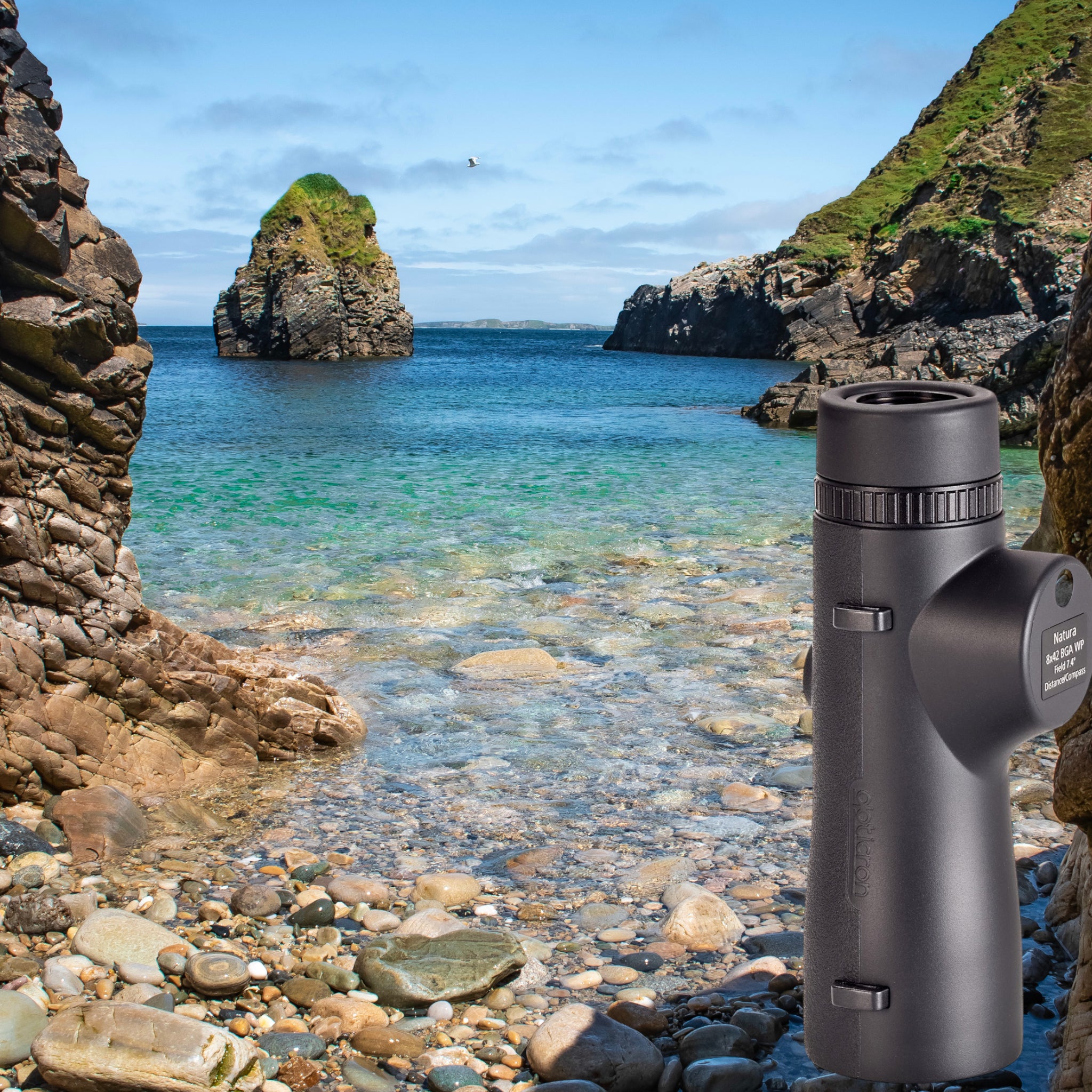 Oregon Natura BGA WP 8x42 Monocular (With Distance Scale and Compass)