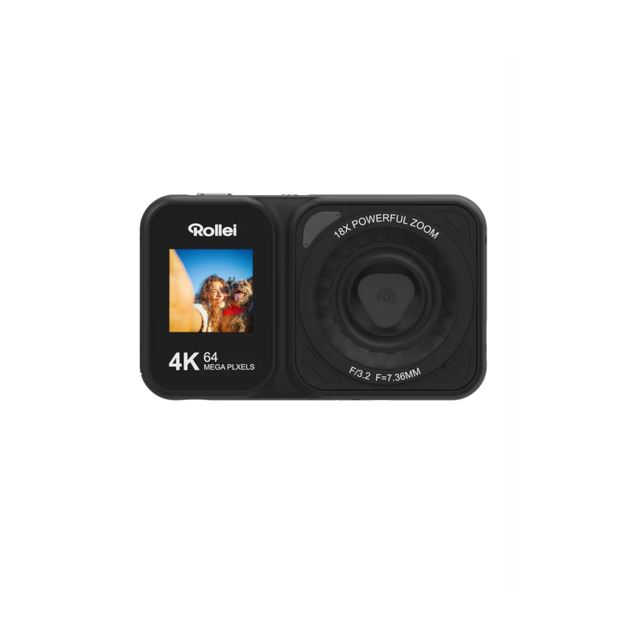 Rollei Compactline Dual Screen  64 MP digital camera with 4K