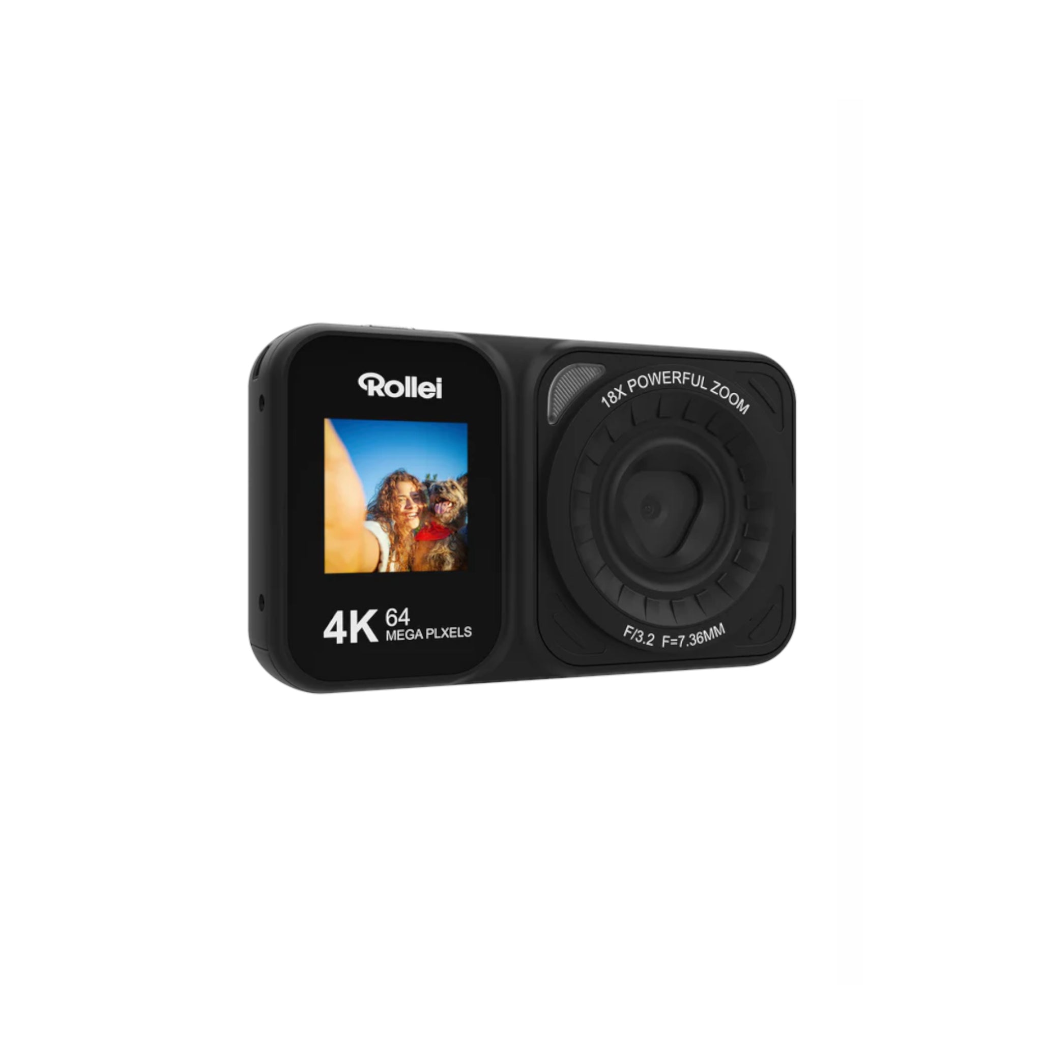 Rollei Compactline Dual Screen  64 MP digital camera with 4K