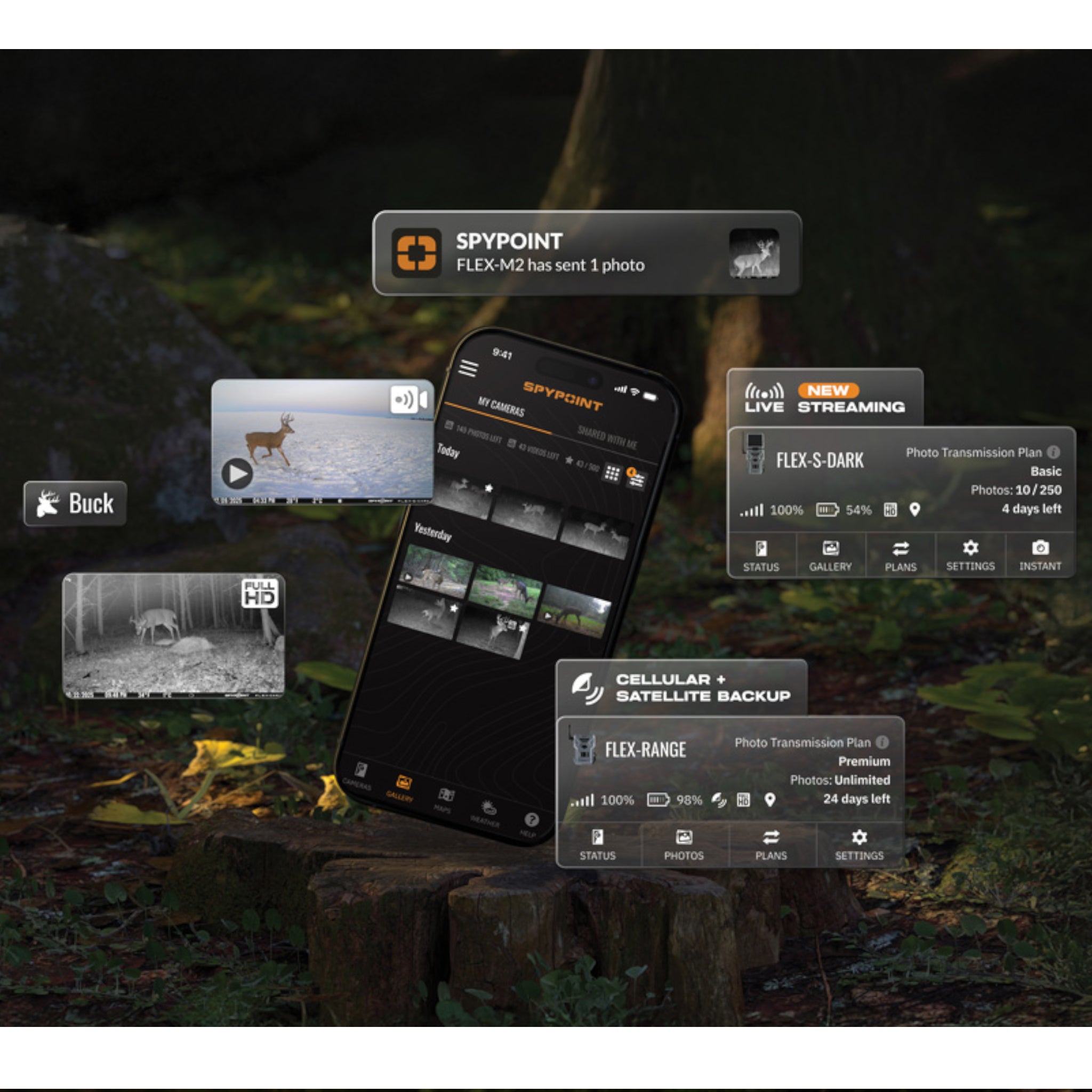SPYPOINT FLEX-DARK Cellular Trail Camera